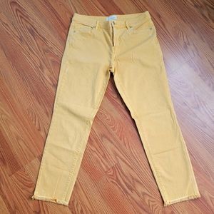 Yellow LOFT skinny jeans
